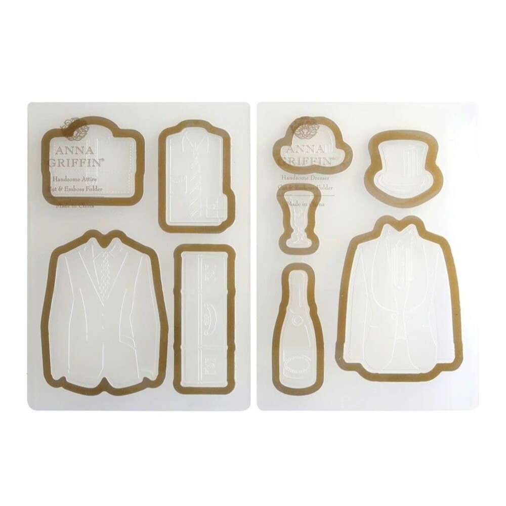 Anna Griffin Handsome Cut and Emboss Folders new in box